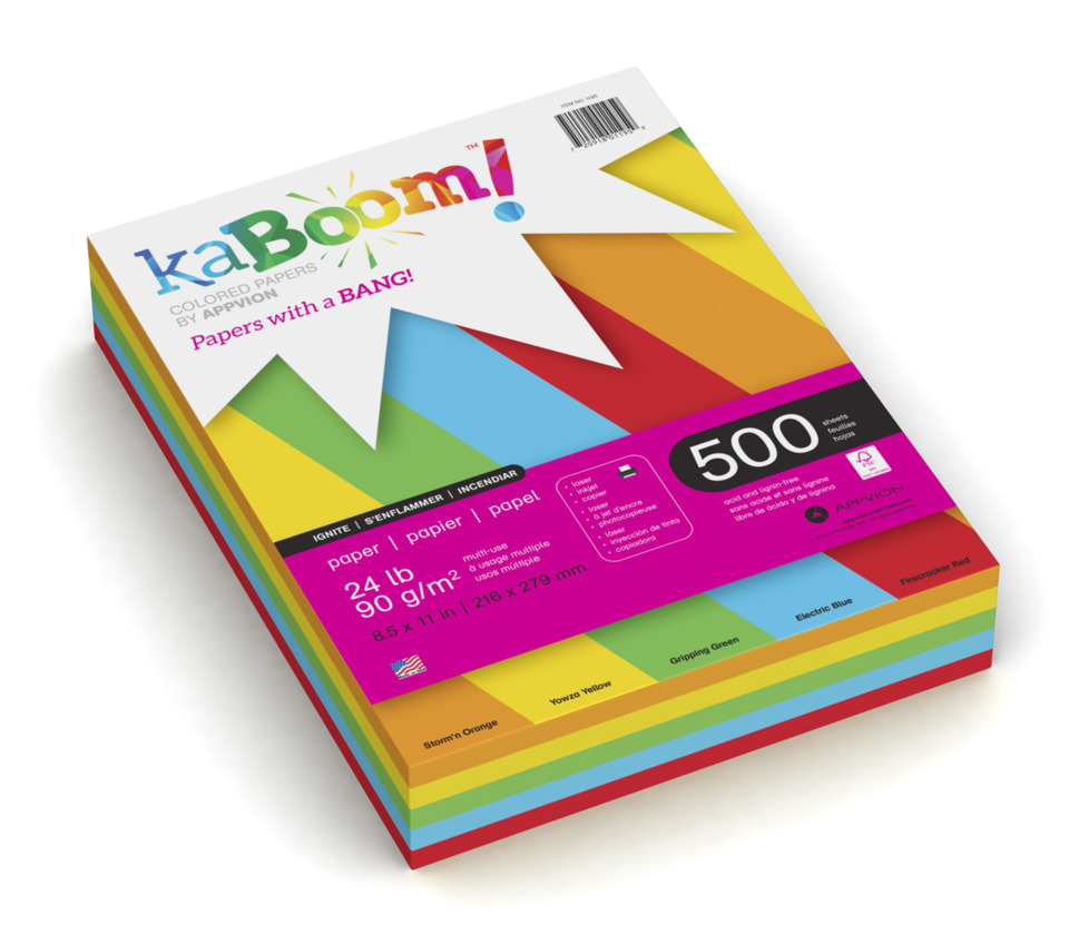 kaBoom!® Colored Printer Paper Orchid Outburst 20 lb. 13M 75gsm  Multipurpose Paper 8.5x14 in.