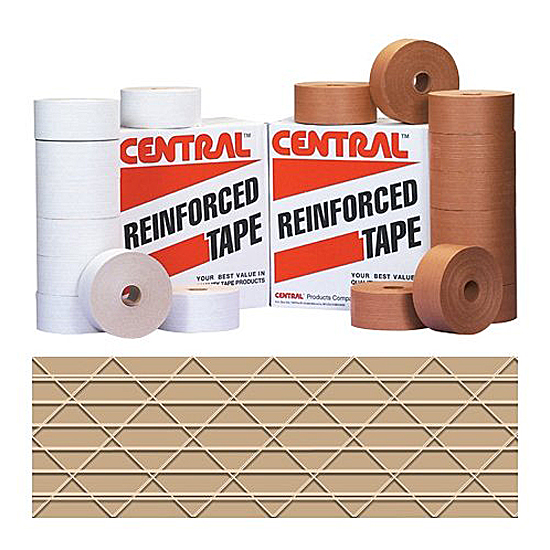 IPG Central® 240 Reinforced White Water Activated Tape 72mm x 450' Roll 1/Roll