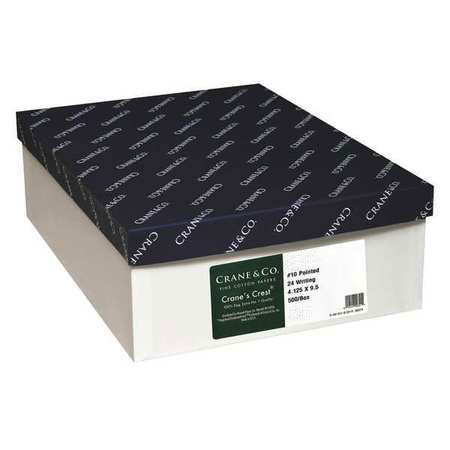 Crane & Co. Crane's Choice Natural White Wove 24 lb. 25% Cotton Rag No. 10 Laser Flap Envelopes 500 per Box