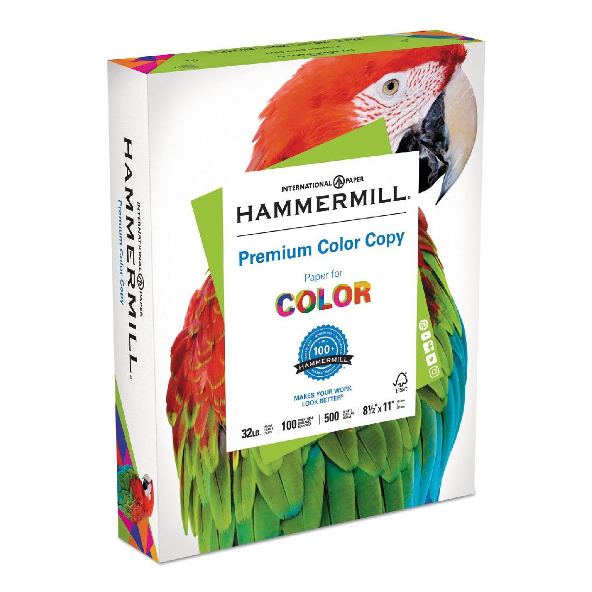 Hammermill® Premium Color Copy Paper 32 lb. 8.5x11 in. 500 Sheets per Ream