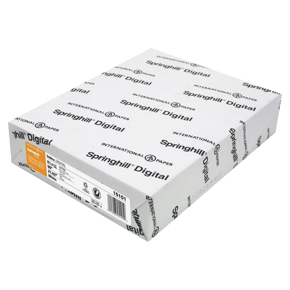 Springhill® Index Digital White 110 lb. Card Stock 11x17 in. 250 Sheets per  Ream