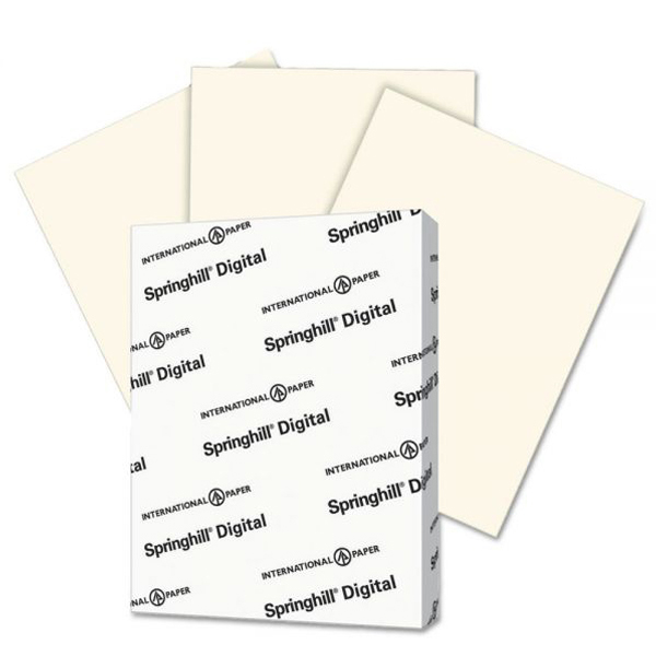 Springhill® Vellum Bristol Digital Cream 67 lb. Card Stock 8.5x11 in. 250 Sheets per Ream