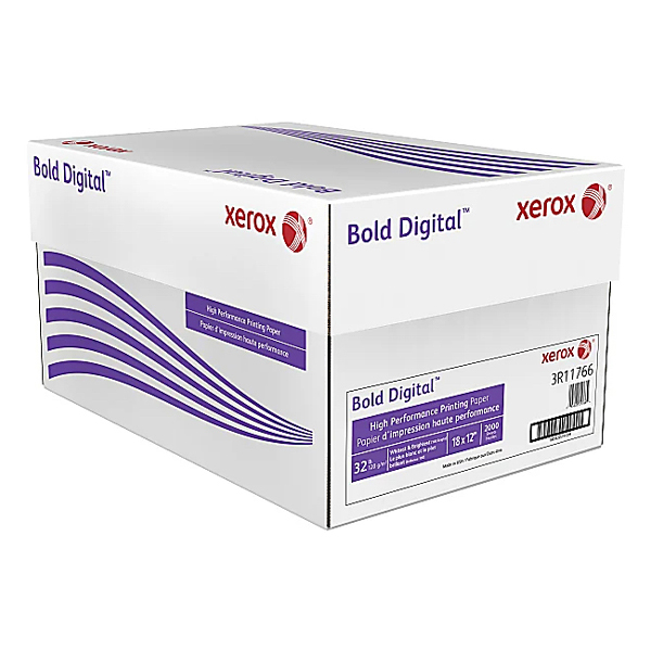 Xerox® Bold Digital™ Printing Paper Blue White 32 lb. Smooth Text 120 gsm 100 Brightness 18x12 in. 500 Sheets per Ream - Email or call for Bulk Orders!