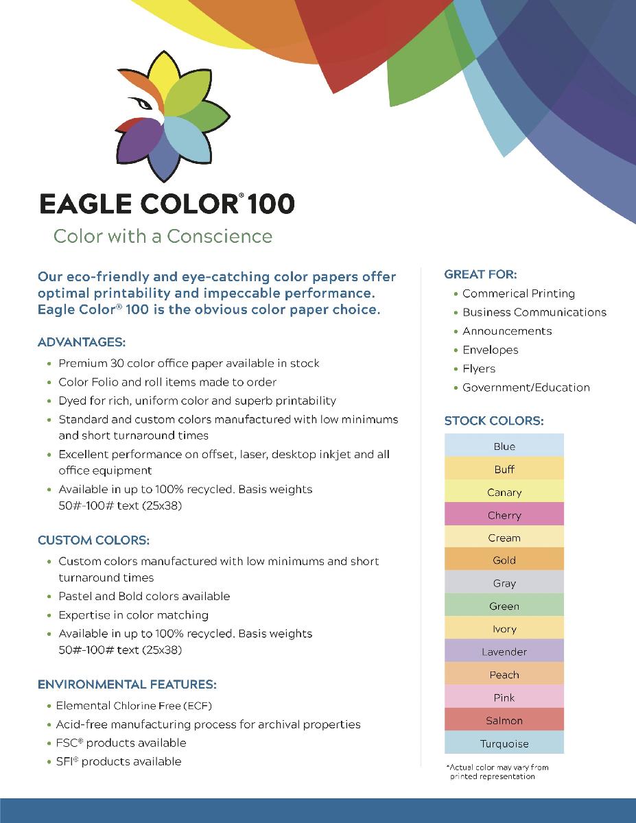 Amazing Essentials American Eagle Colored Copy Paper, 20LB 8.5 X