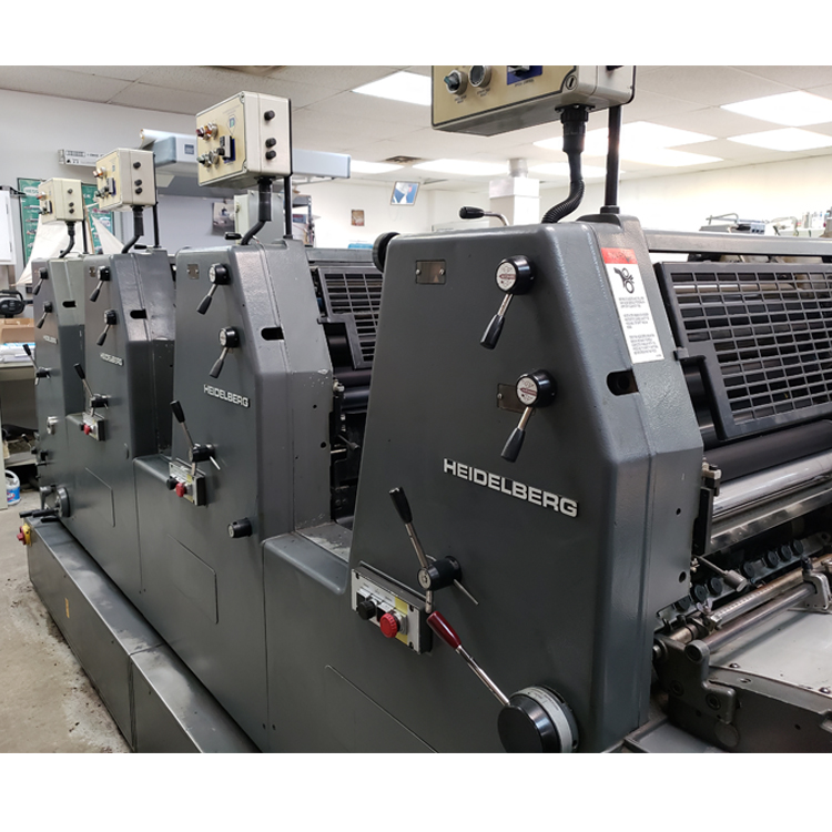 Heidelberg GTO V52 4 Color 14x20 In Offset Printing Press