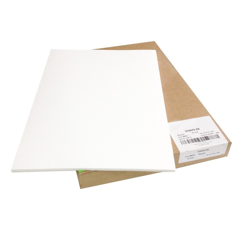 Premium Digital Laser White Durable Waterproof Non-Tear Synthetic Film 14  mil. 12x18 in. 25 Sheets