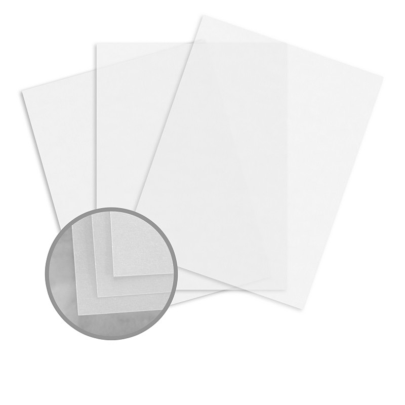 white translucent paper