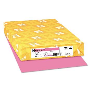 Neenah® Astrobrights Paper Plasma Pink Smooth 60 lb. Text 8.5x11 in. 500 Sheets per Ream