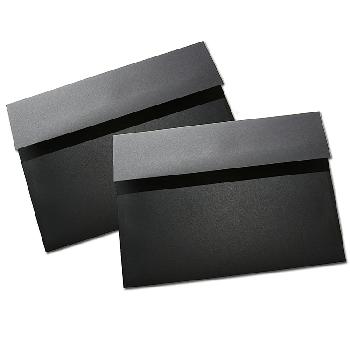 Neenah® PLIKE Black Smooth 95 lb. A-9 Announcement Envelopes 200 per Box