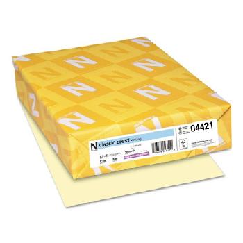 Neenah Paper® Classic Crest Natural White Smooth 80 lb. Cover 8.5x11 in. 250 Sheets