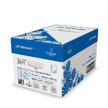 Domtar Paper® Lettermark™ White 20 lb. 3 Hole Punch Copy Paper 8.5x11 in. 5000 Sheets