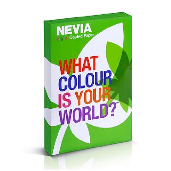 Nevia® Digital Coated Paper White 80 lb. SILK Coated Cover 18x12 in. 250 Sheets per Ream