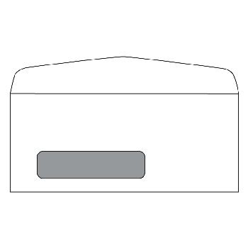 PrintMaster® 24 lb. White Wove Open-Face Window Envelopes 500 per Box