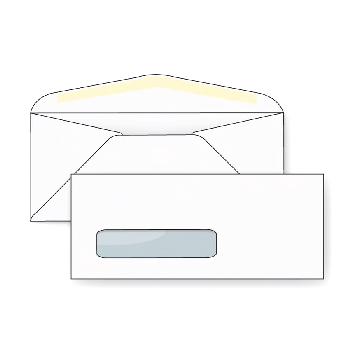 JetWove® No. 9 Black Security Tint 24 lb. White Wove Window Envelopes 500 per Box
